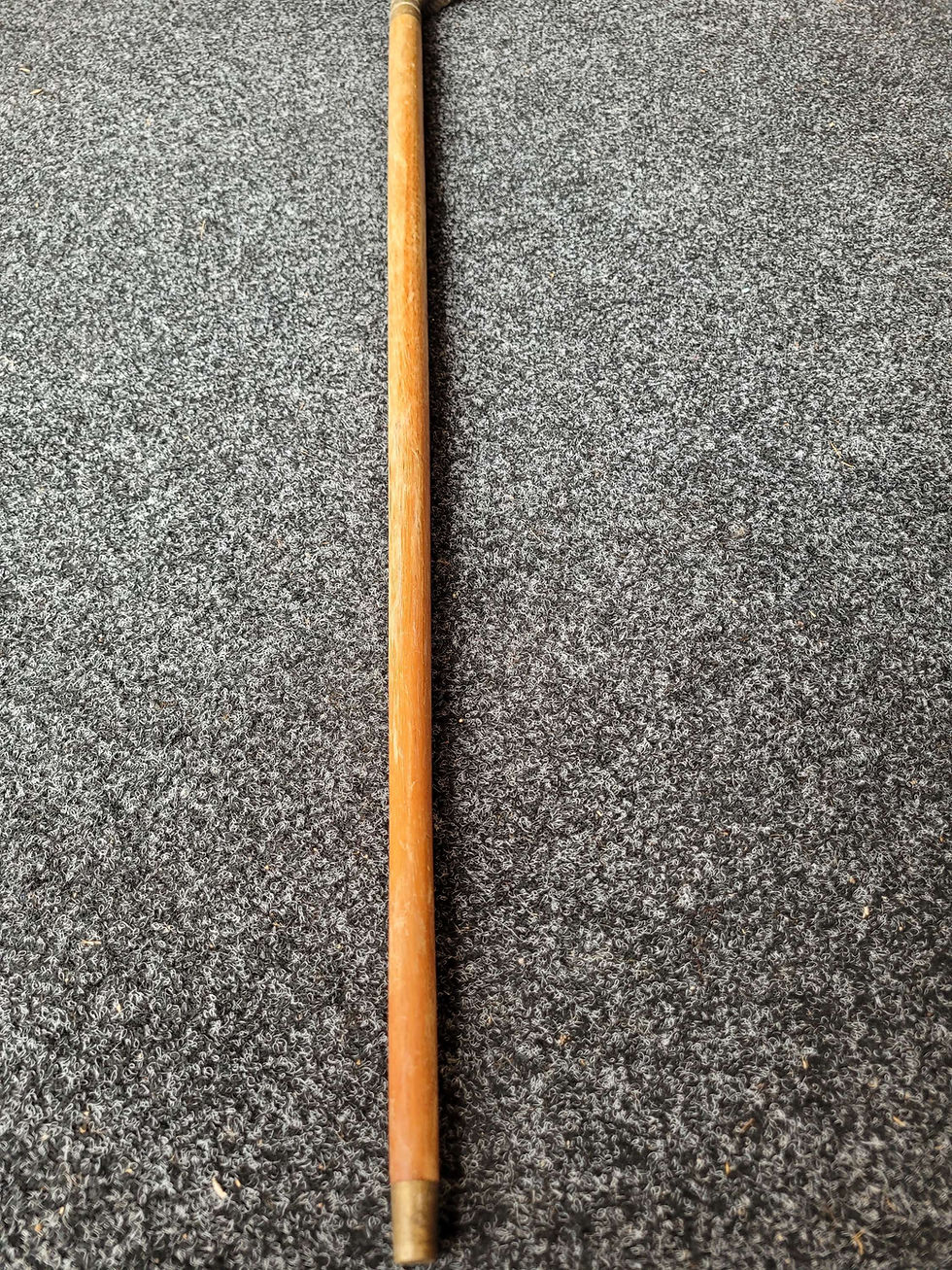 Thumbnail: Awesome collection of vintage brass and wood walking sticks 