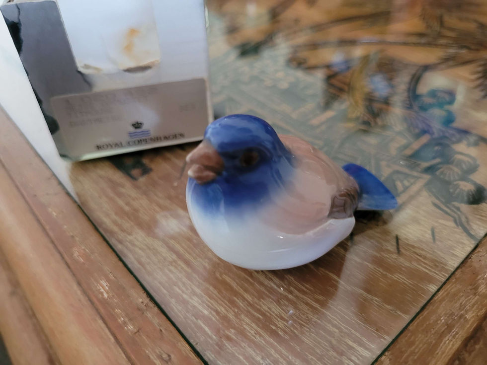 Thumbnail: Royal copenhagen ceramic " Titmouse" with original box 