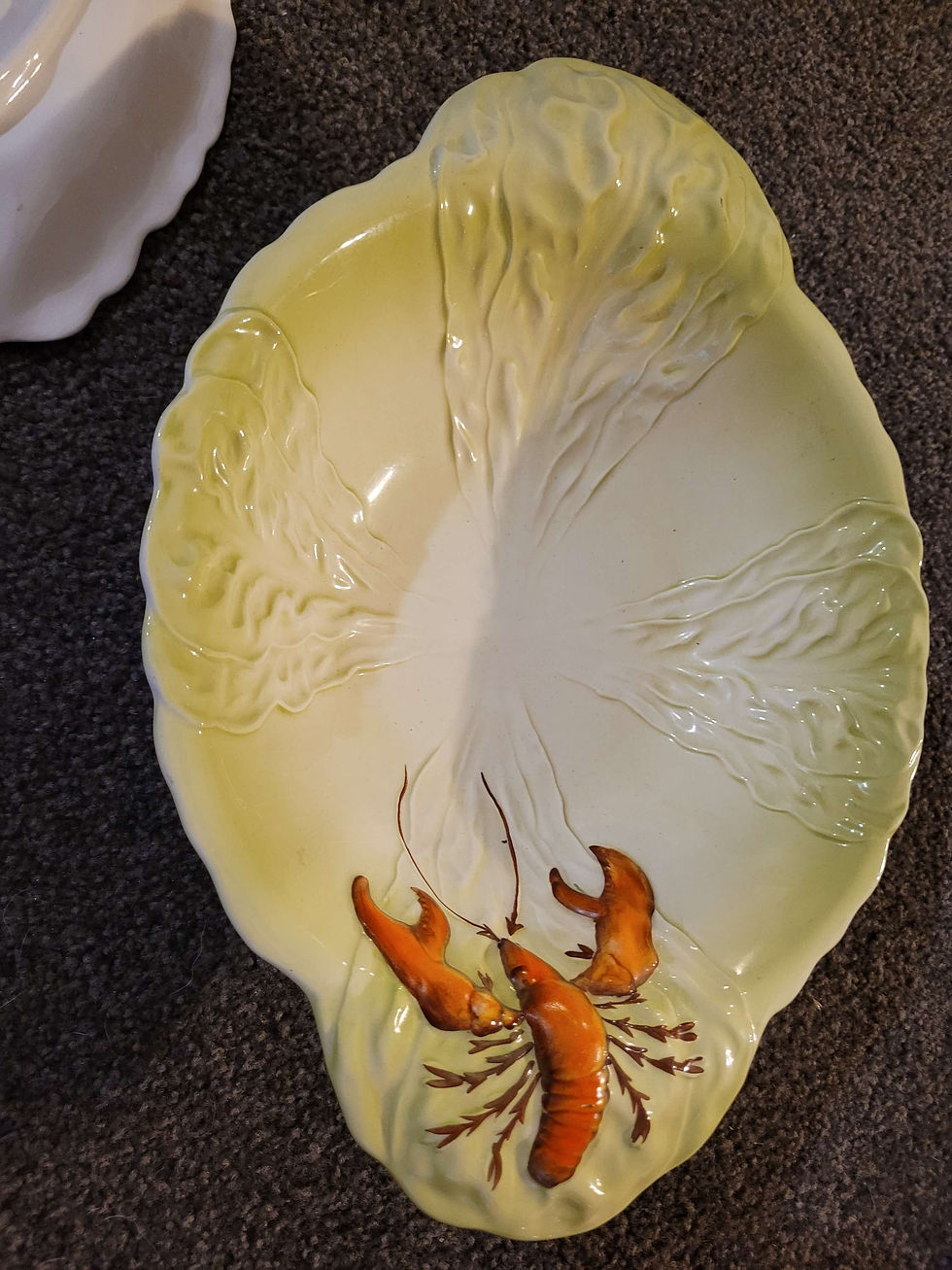 Thumbnail: Two Carlton ware lobster plates 