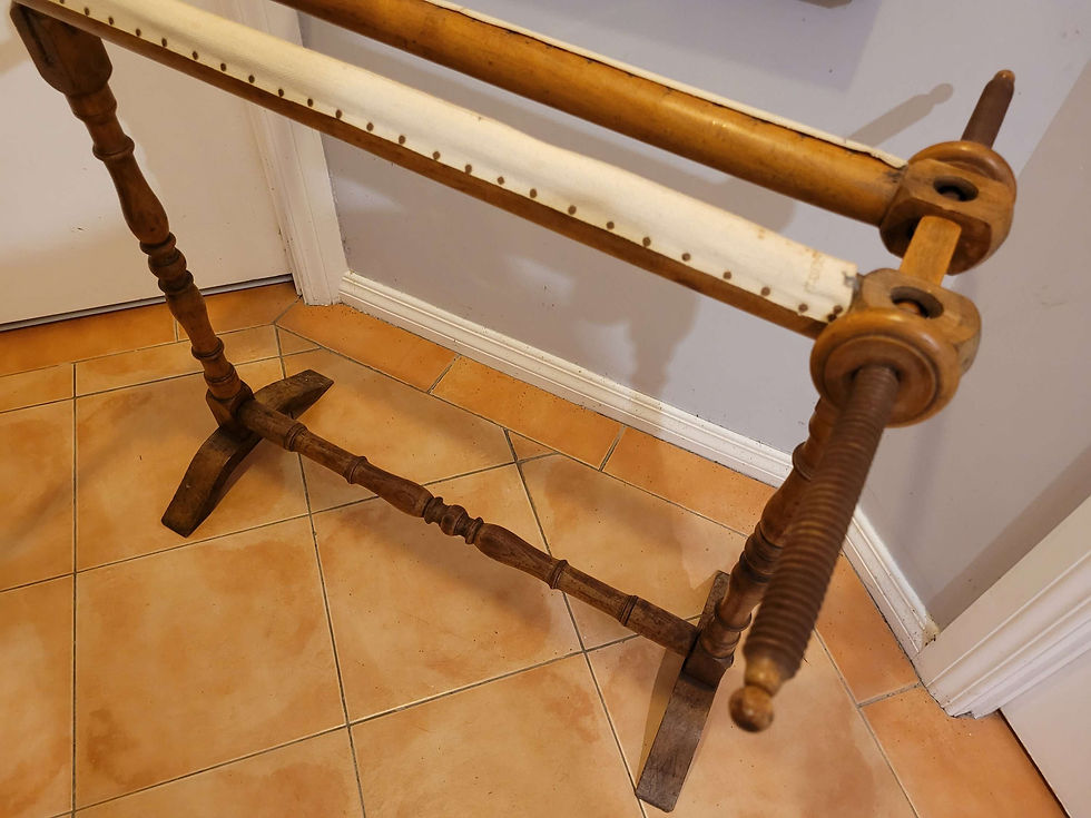 Thumbnail: Antique tapestry stretcher / frame 