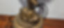 Thumbnail: Amazing Spelter statue lamp of Mercury holding glass flame over a metre high 