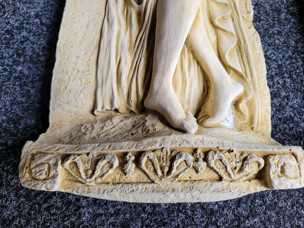 Thumbnail: A pair of concrete wall plaques Greco-Roman look 