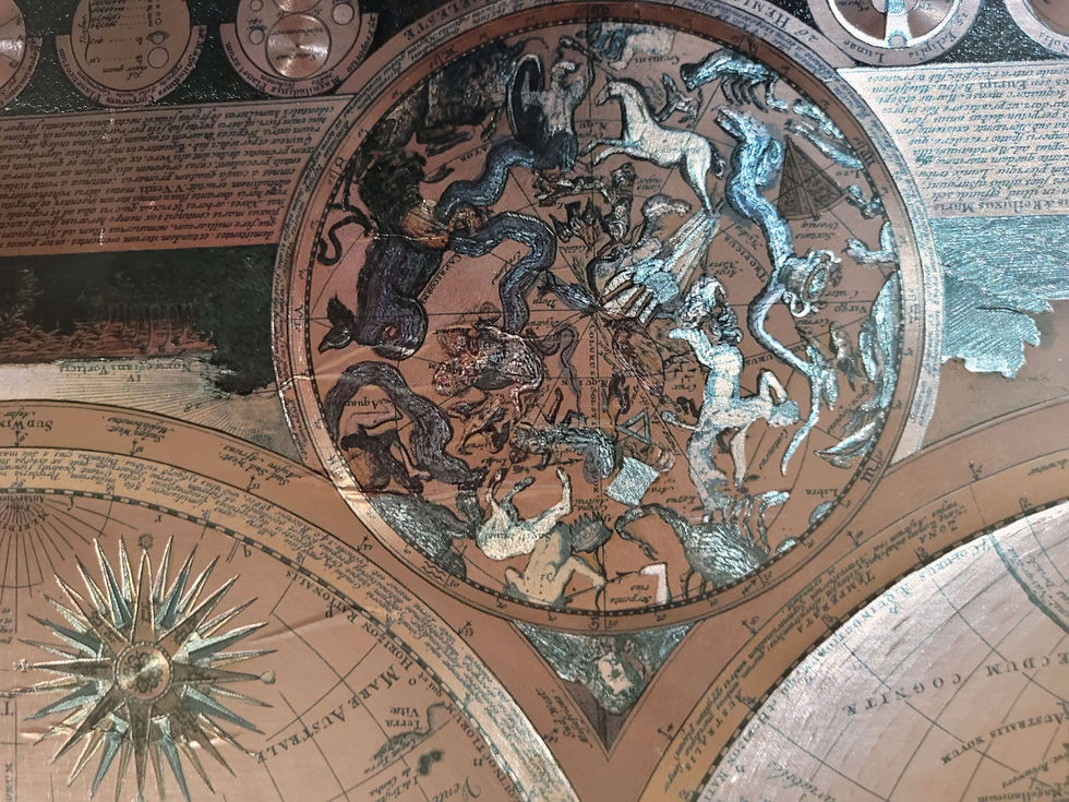Thumbnail: Vintage foil world map