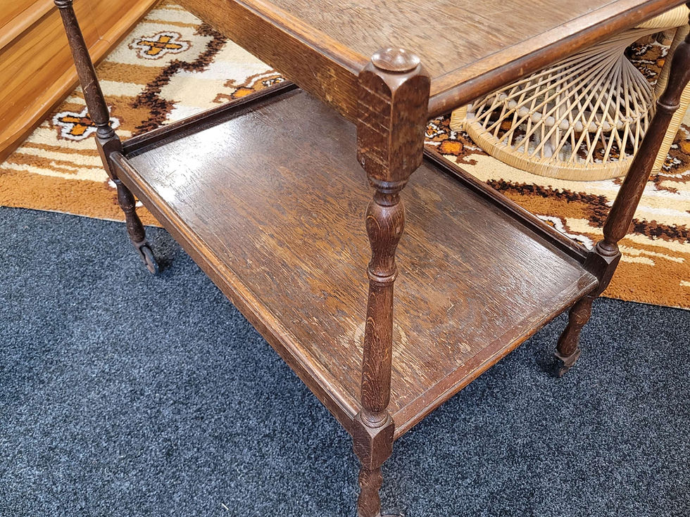 Thumbnail: Oak tea trolley 
