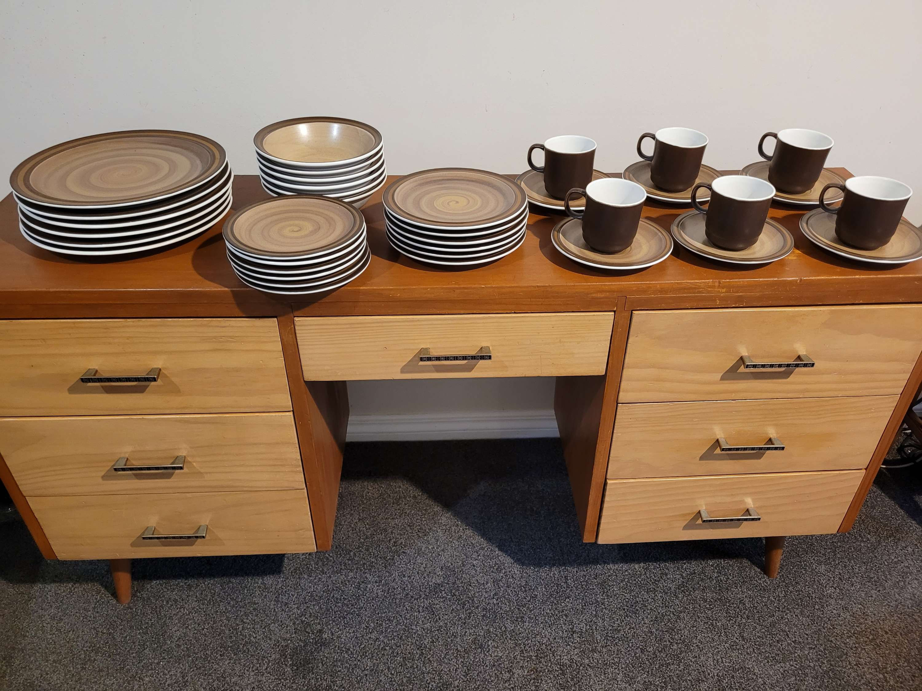 Retro dinner set Camero casual ceram stoneware 