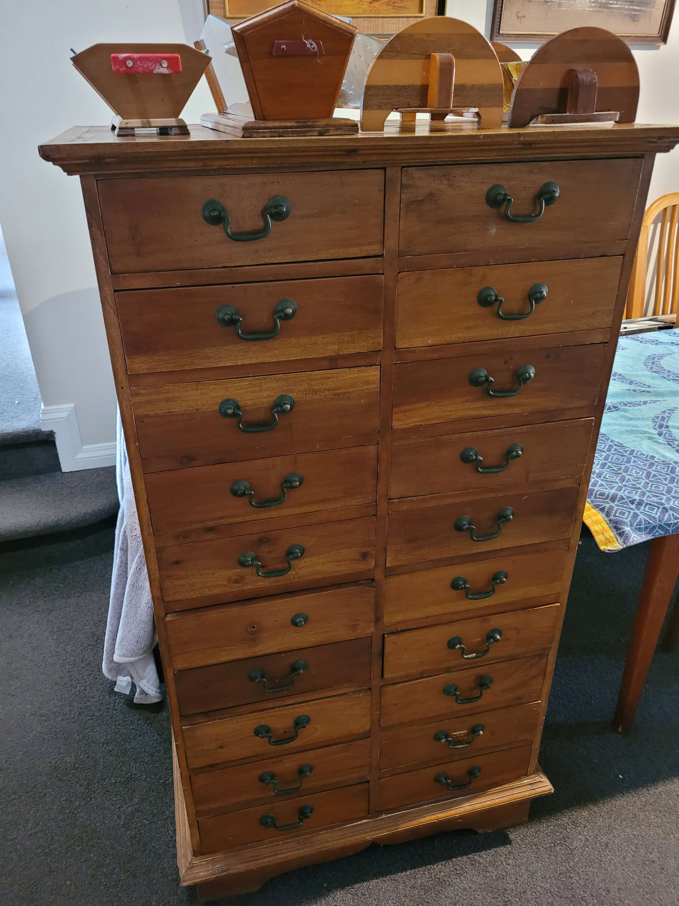 Vintage/ antique tall set of wooden  drawers 