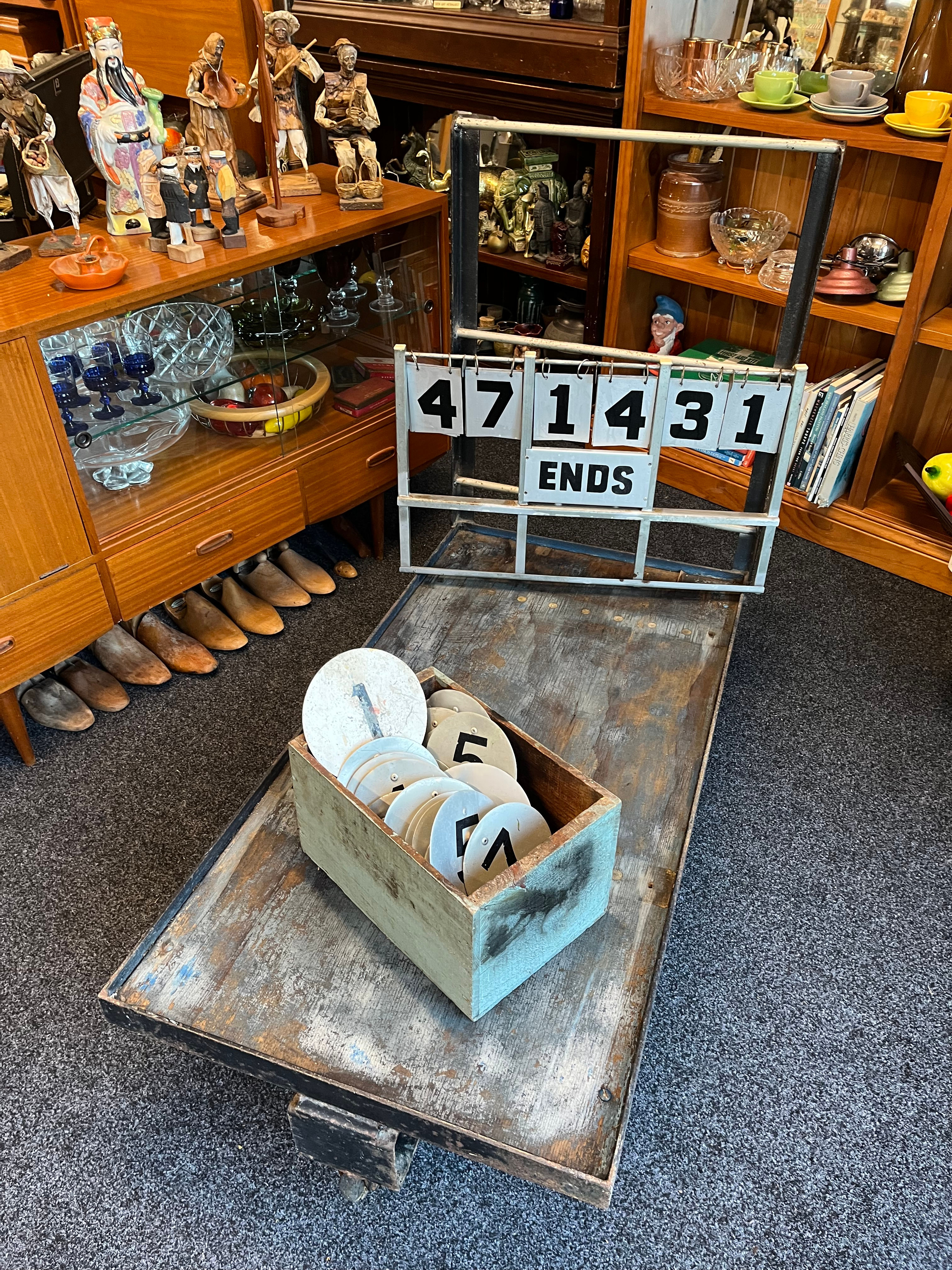 Vintage industrial hand trolley 