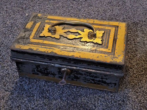 Antique metal cash box | My Site