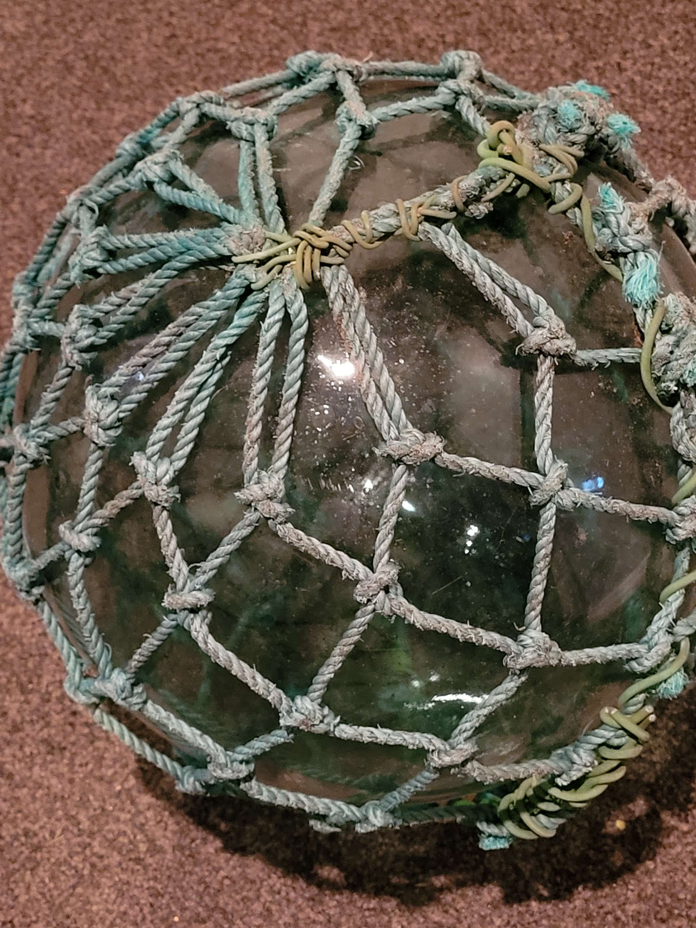 Large glass Japanese fishing float 