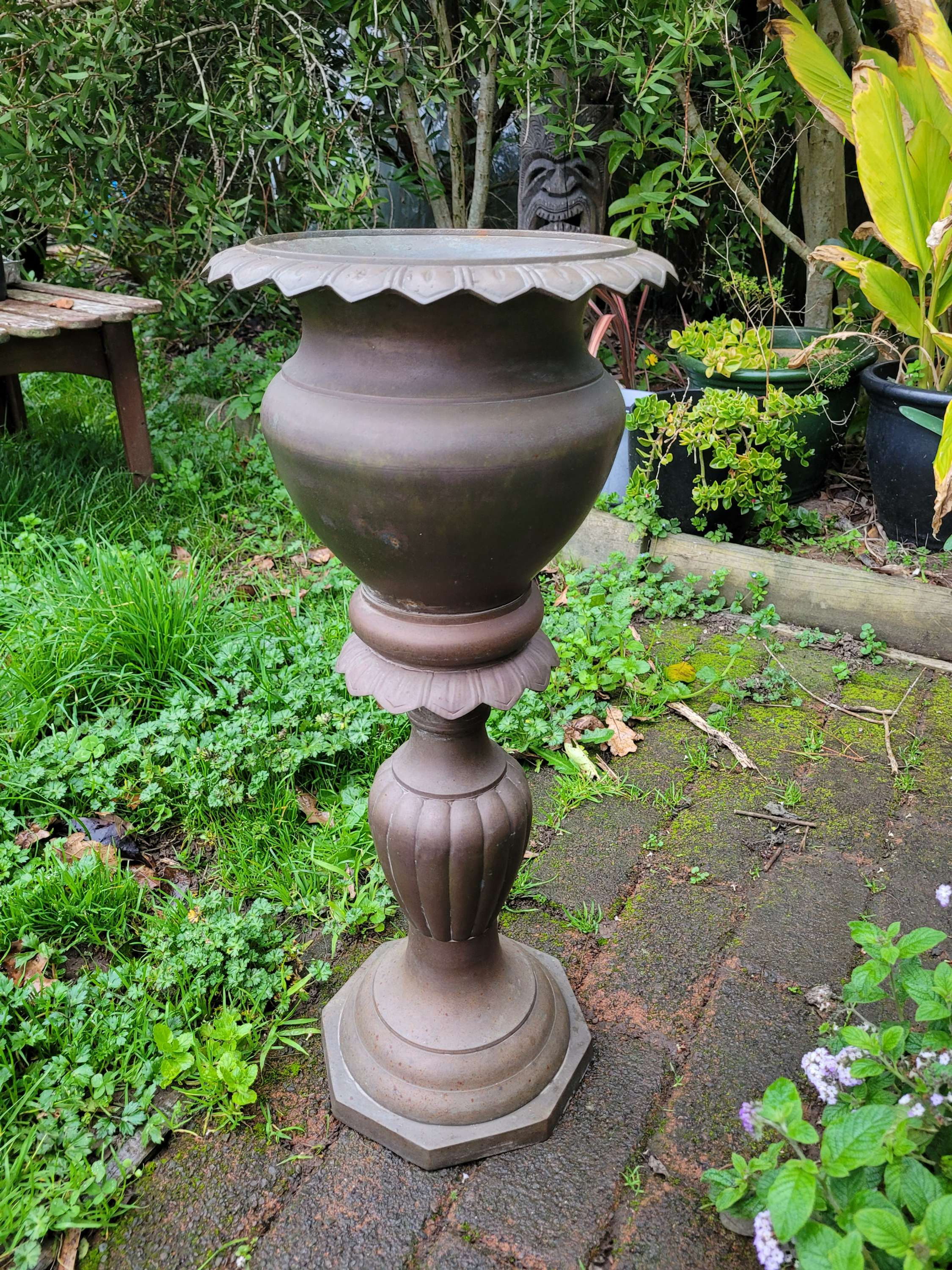 Beautiful large antique/ vintage brass urn