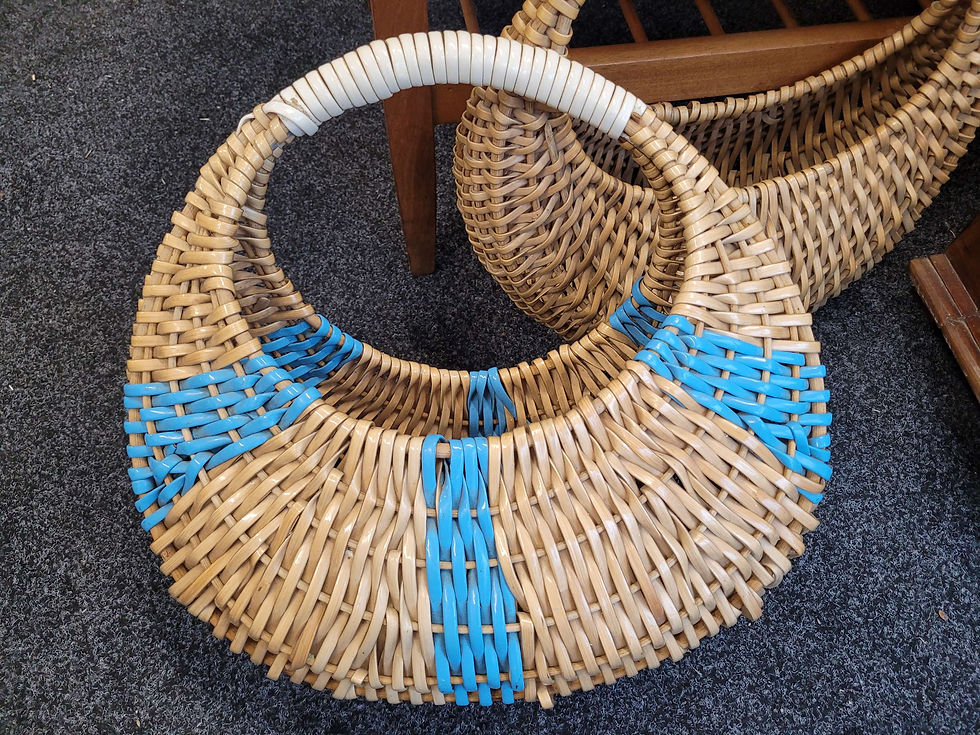 Thumbnail: Retro cane / rattan banana basket