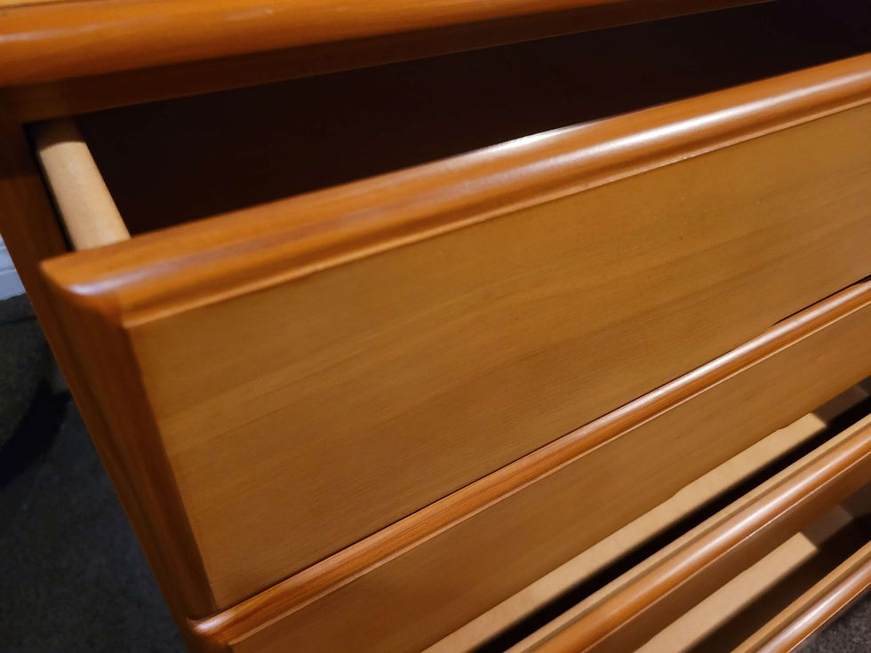 Thumbnail: SOLD ! Mid century possibly rimu drawer unit 