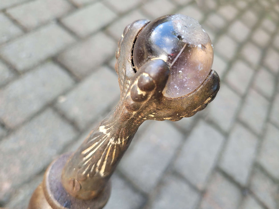 Thumbnail: Antique Tonk adjustable piano stool 