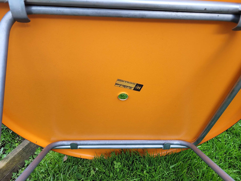 Thumbnail: Hunterline retro folding table and chair 