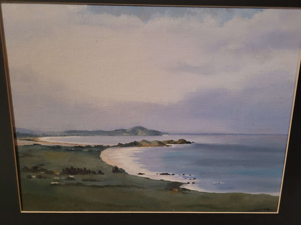 Thumbnail: Original art work Otago coastal scene Sold !