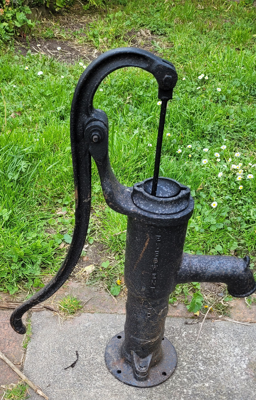 Thumbnail: Vintage cast metal hand water pumps 