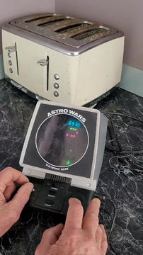 Thumbnail: Cool vintage 1985 electronic Astro wars game 