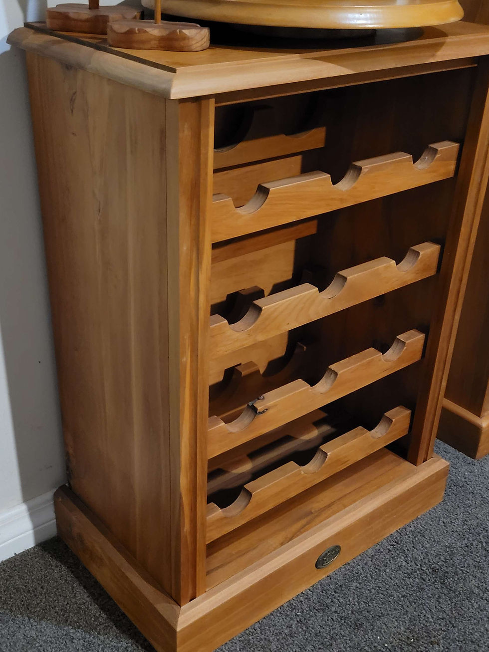 Thumbnail: Town and Country NZ brand furniture wine rack 