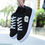 Thumbnail: Women's Classic Canvas Flat Shoes, Solid Color Lace Up Low-top Casual Shoes, Wom