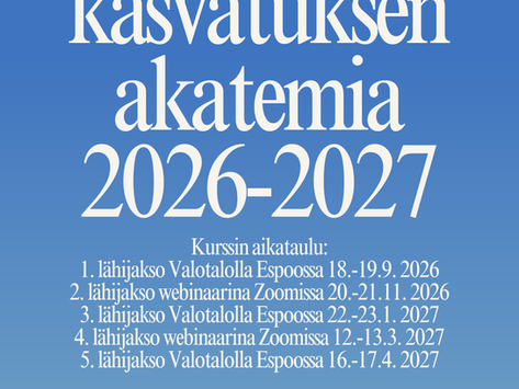 Kristillisen kasvatuksen akatemia 2026-2027