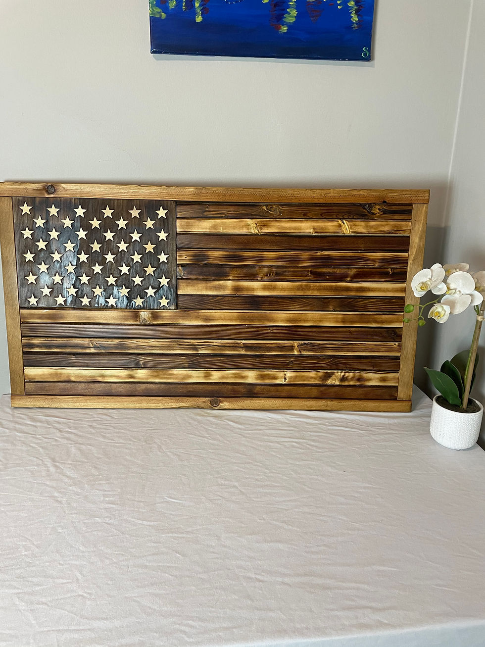 Thumbnail: Handmade Reclaimed Wooden American Flags