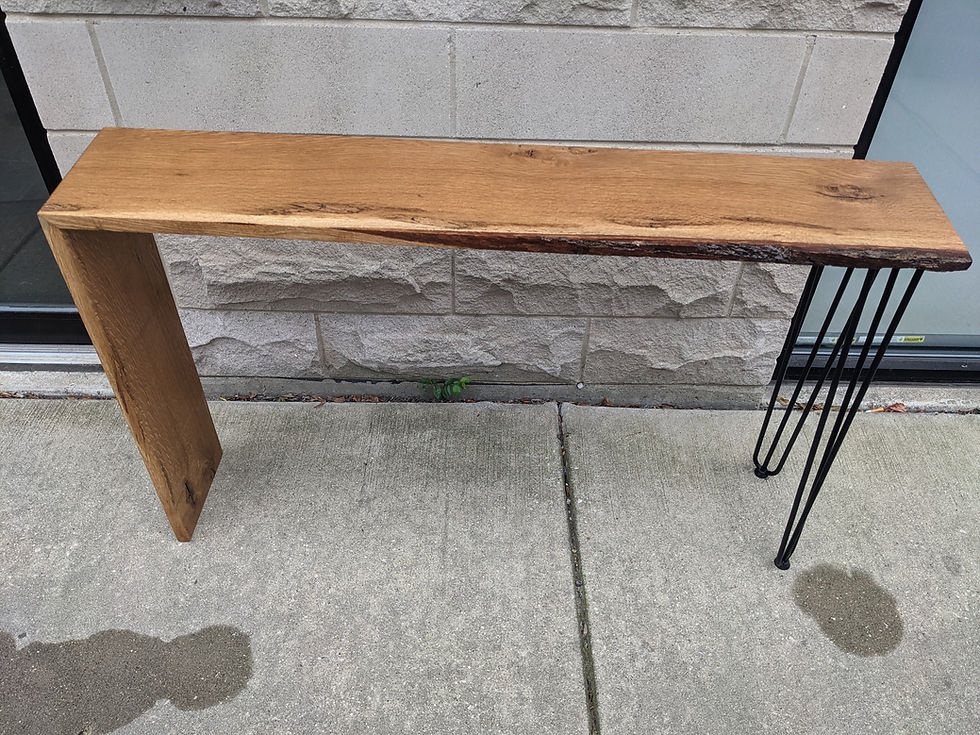 Thumbnail: Live Edge Red Oak Waterfall Console Table