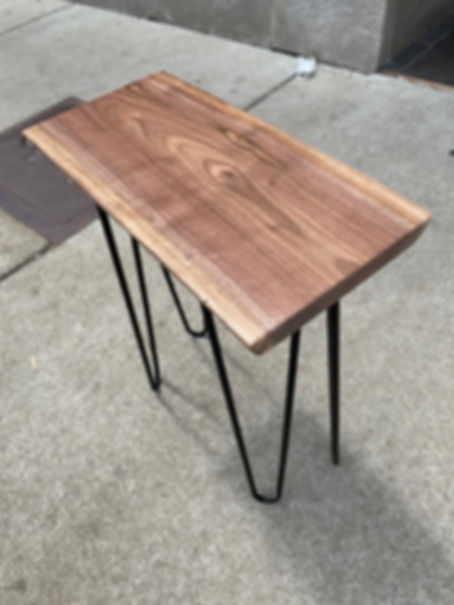 Live Edge Black Walnut Plant Stand/ Occasional Table