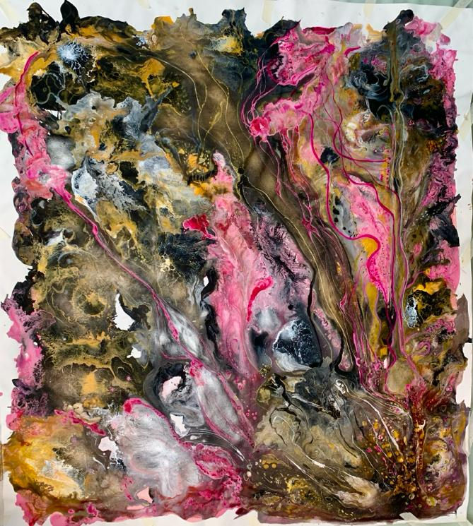 Tentacles at night I and II. 120cm x 110cm