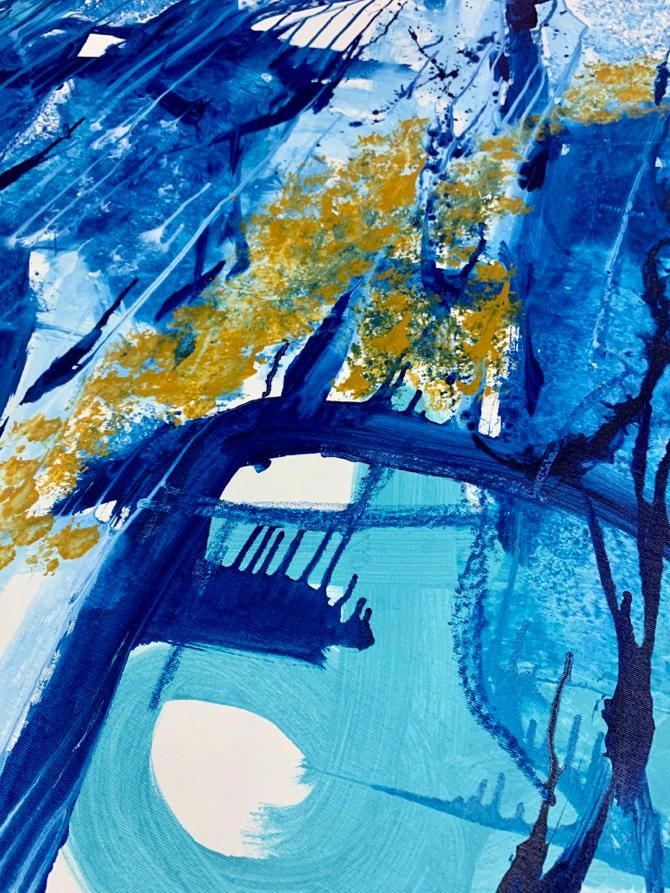 Thumbnail: Summer rain. 140cm x 200cm