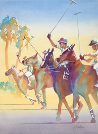 Sarasota Polo watercolor art by Linda Wokoun artist.jpeg