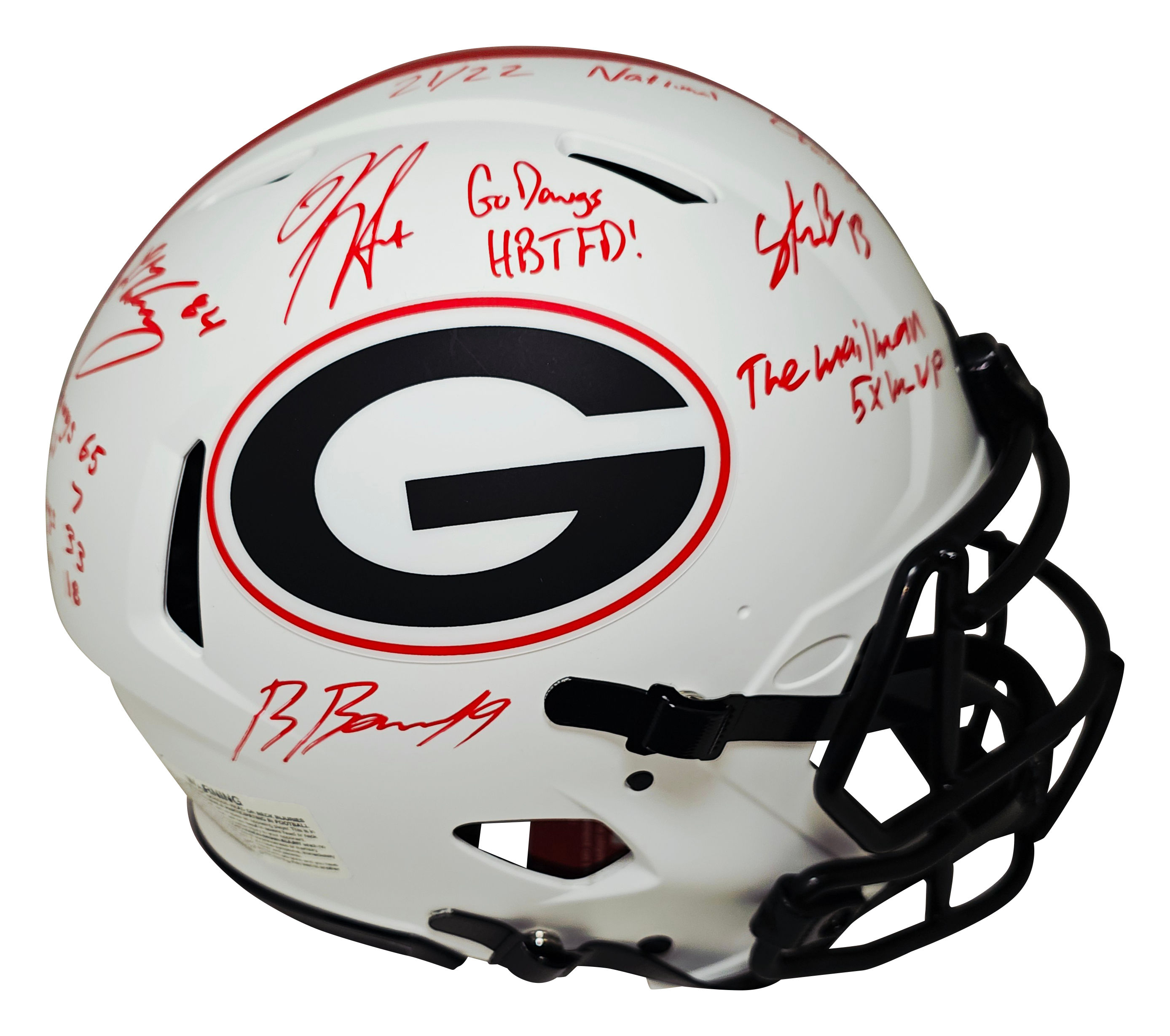 Kirby Stetson Brock Ladd | Signed Lunar Authentic Helmet w Insc | Beckett COA