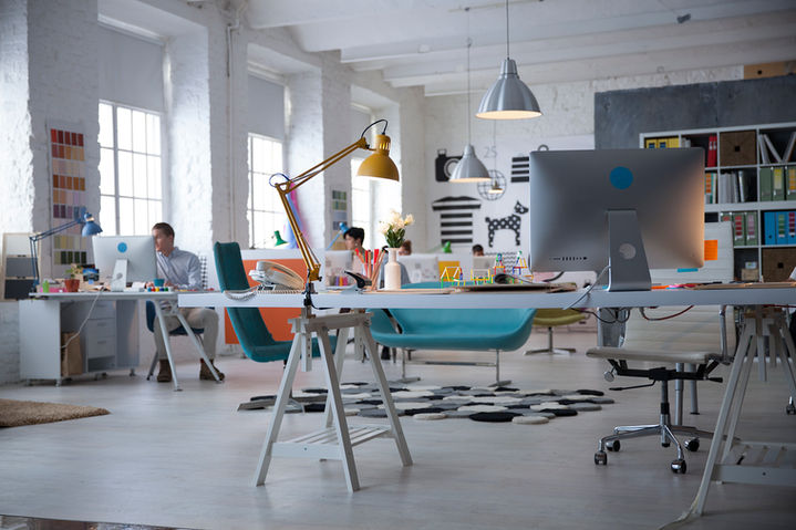 Image of a graphic design studio