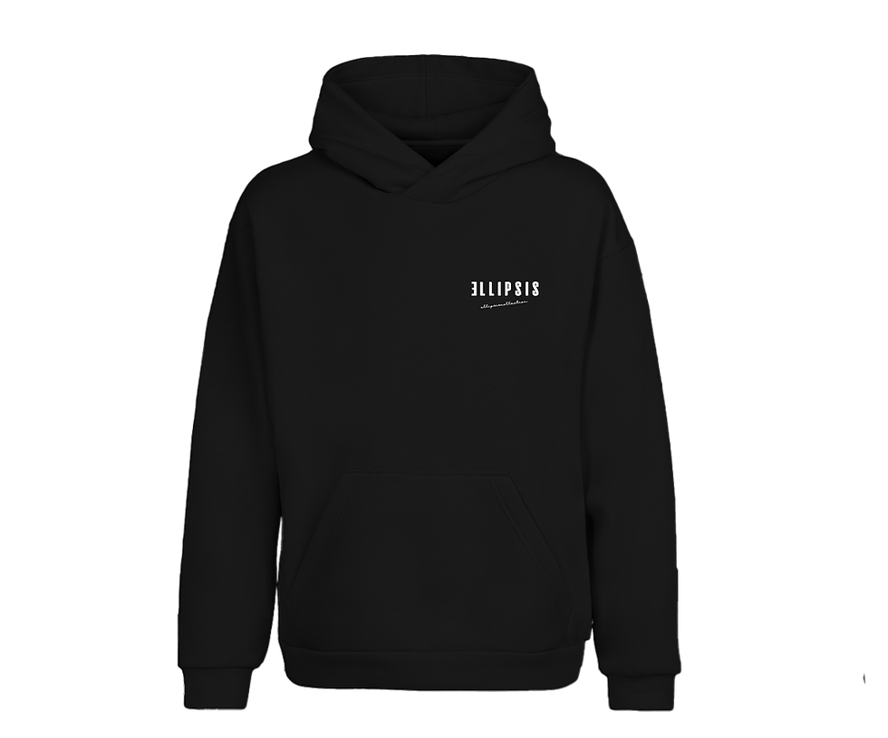 Product: Classic black hoodie
front side