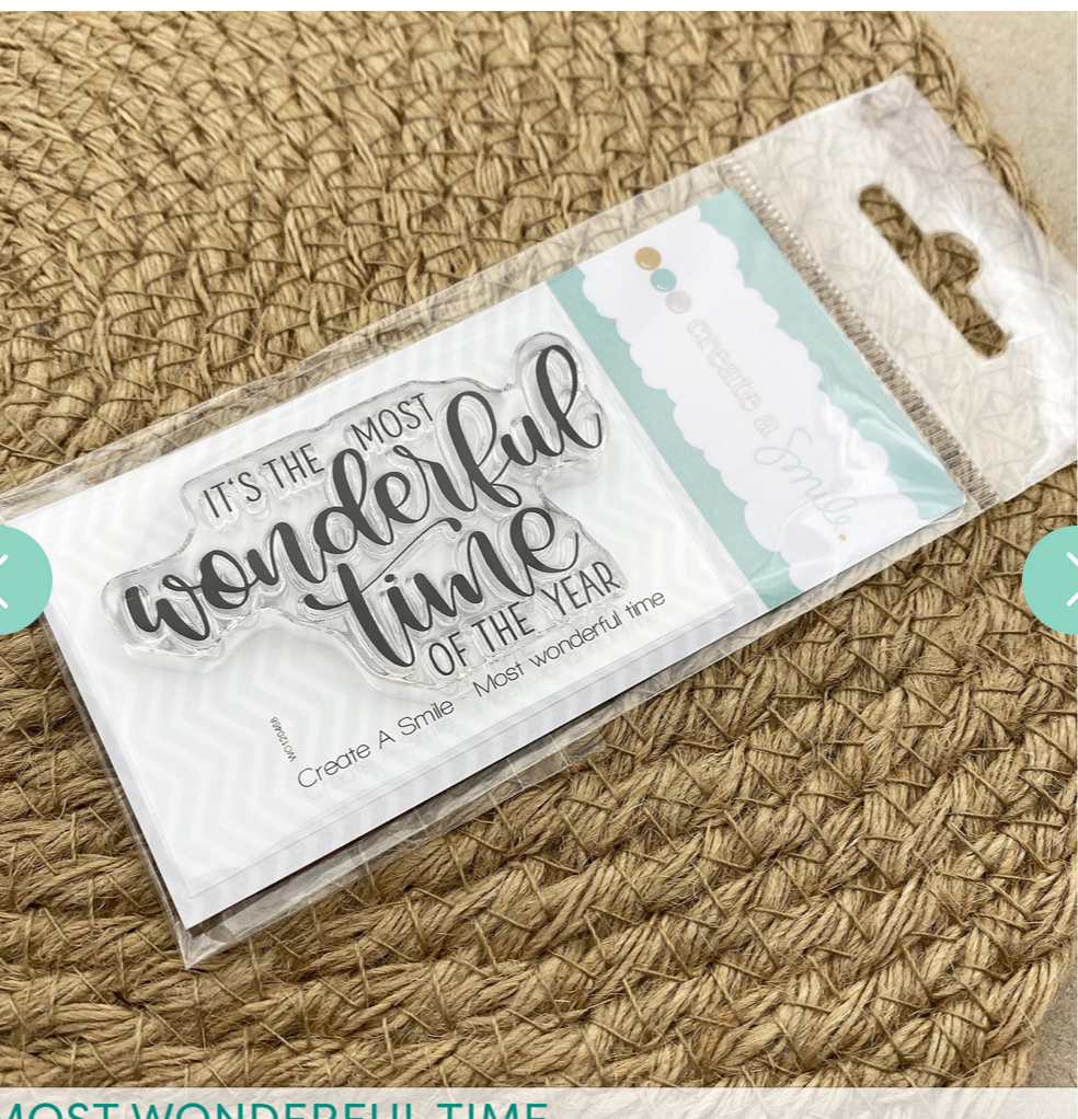 create a Smile Clear Stamp A8 Most Wonderful Time