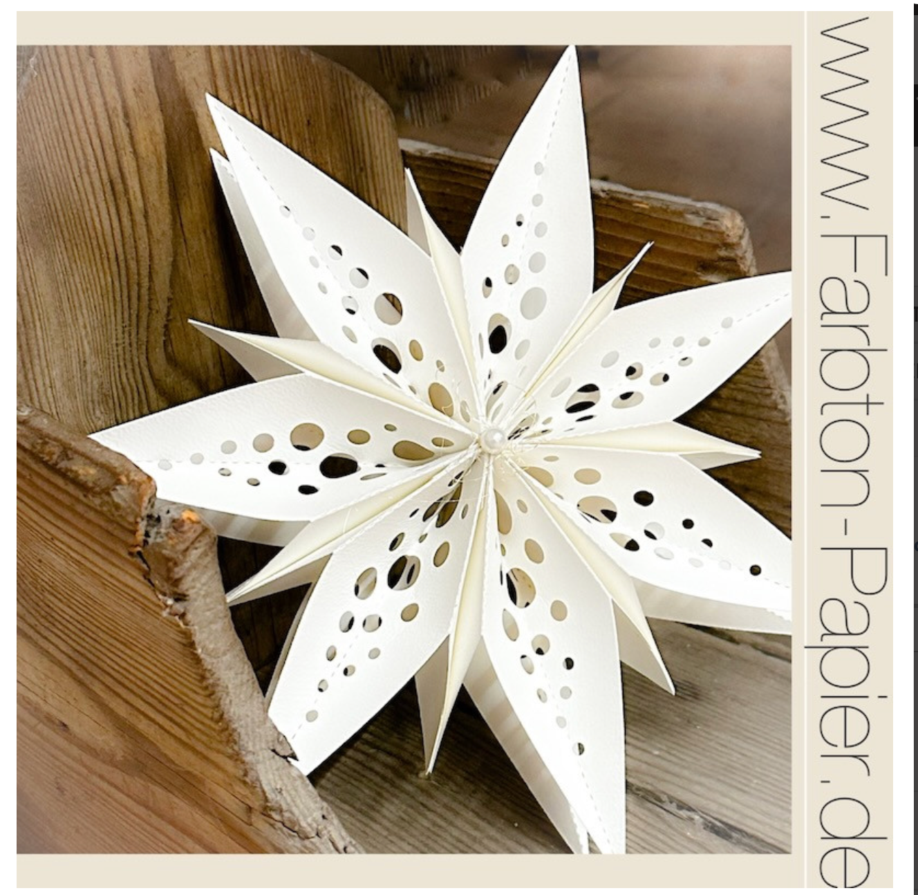 Stanzform Faltstern 22 Grösse XXL von Farbton-Papier