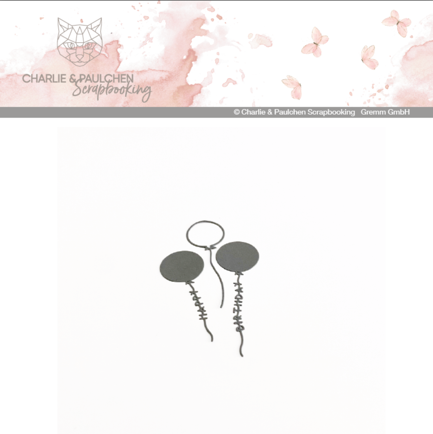 Charlie und Paulchen: Stanzform Geburtstags-Ballons