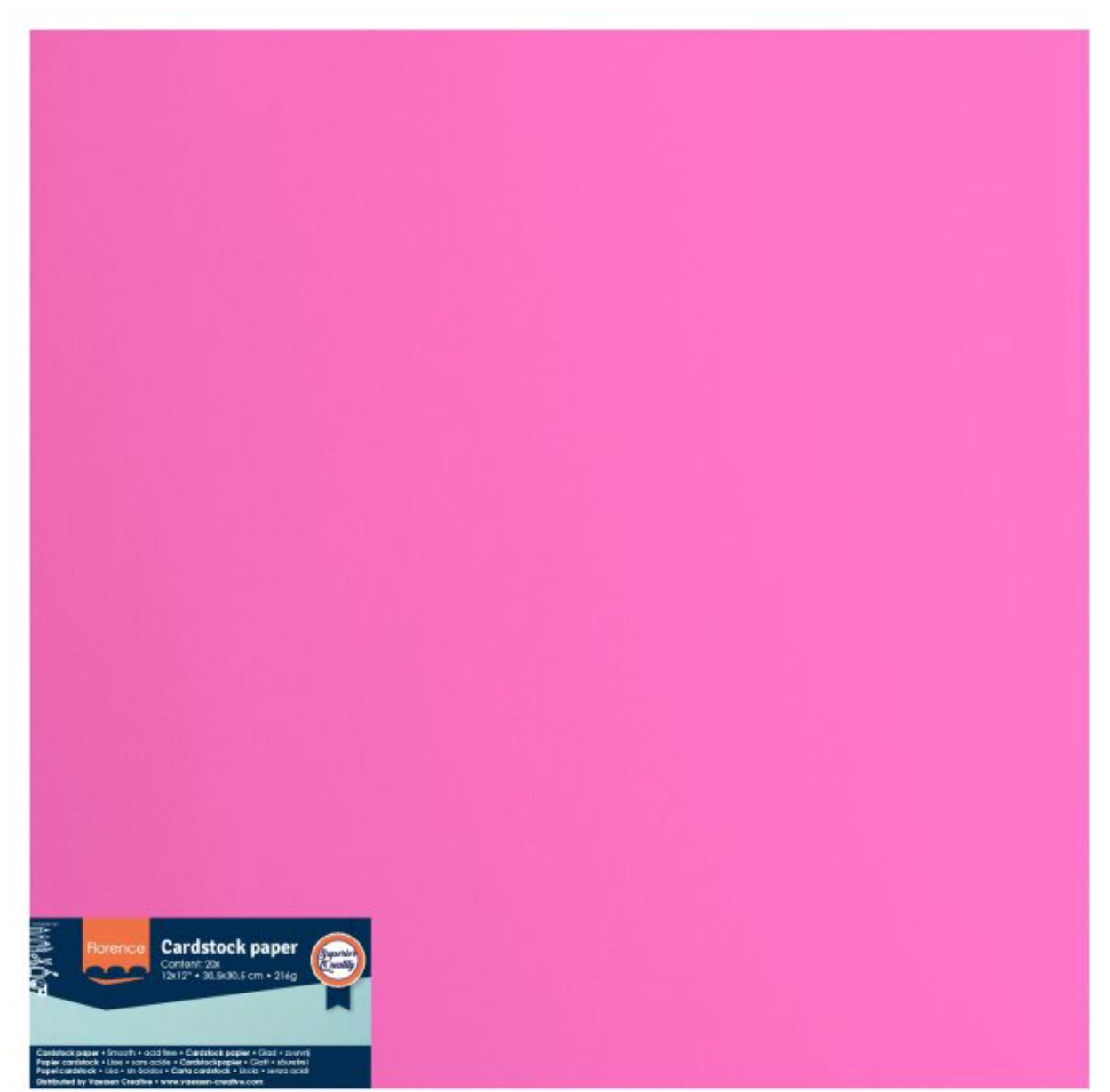 Florence • Cardstock smooth 30,5x30,5cm Candy