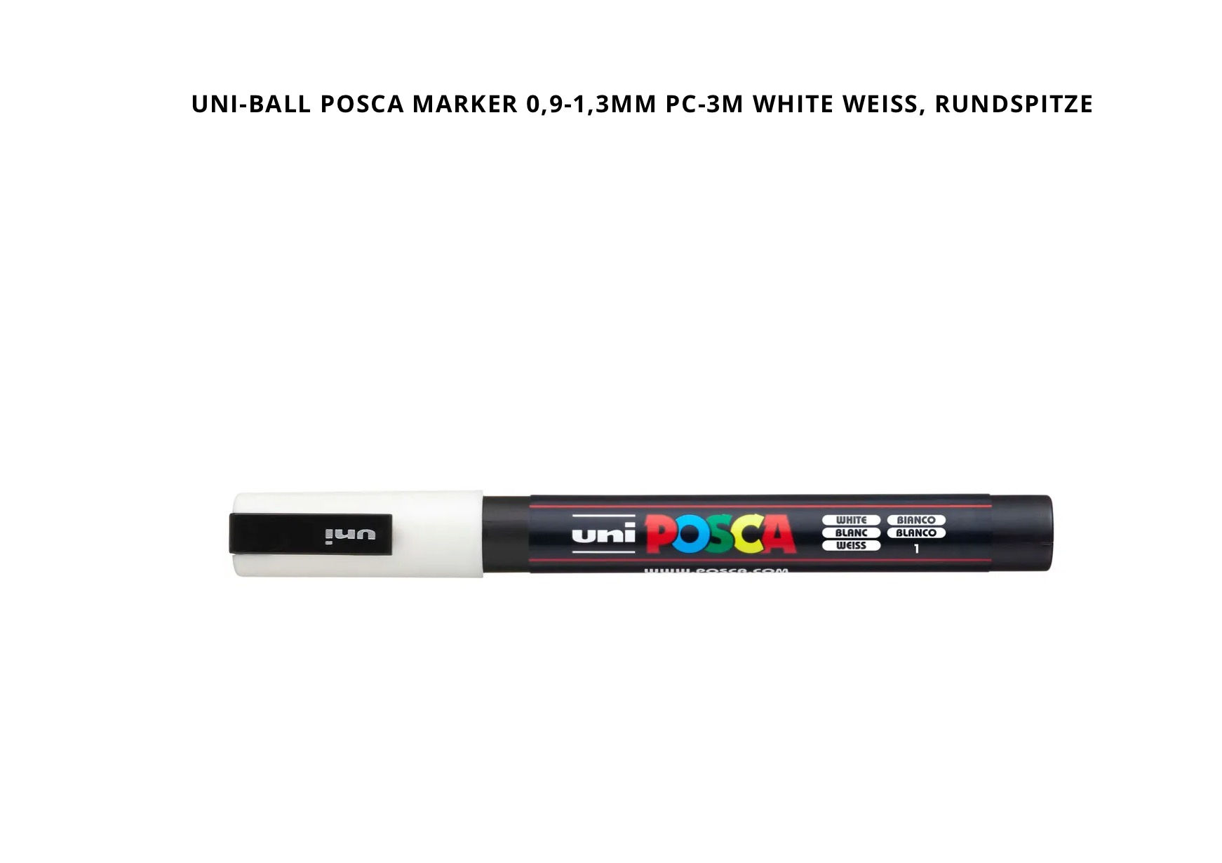 Posca Marker PC-3M weiss, Rundspitze