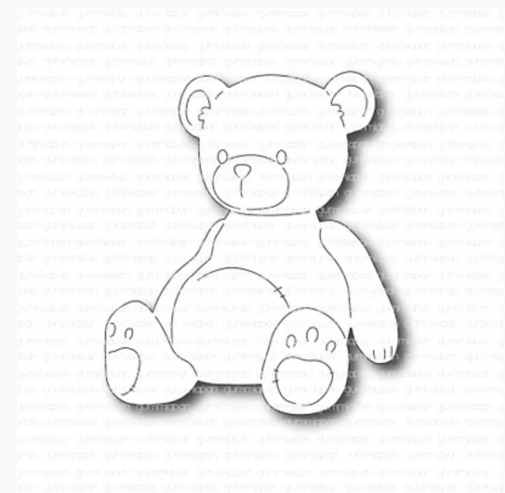 Stanzform von Gummiapan: Riesen Teddy