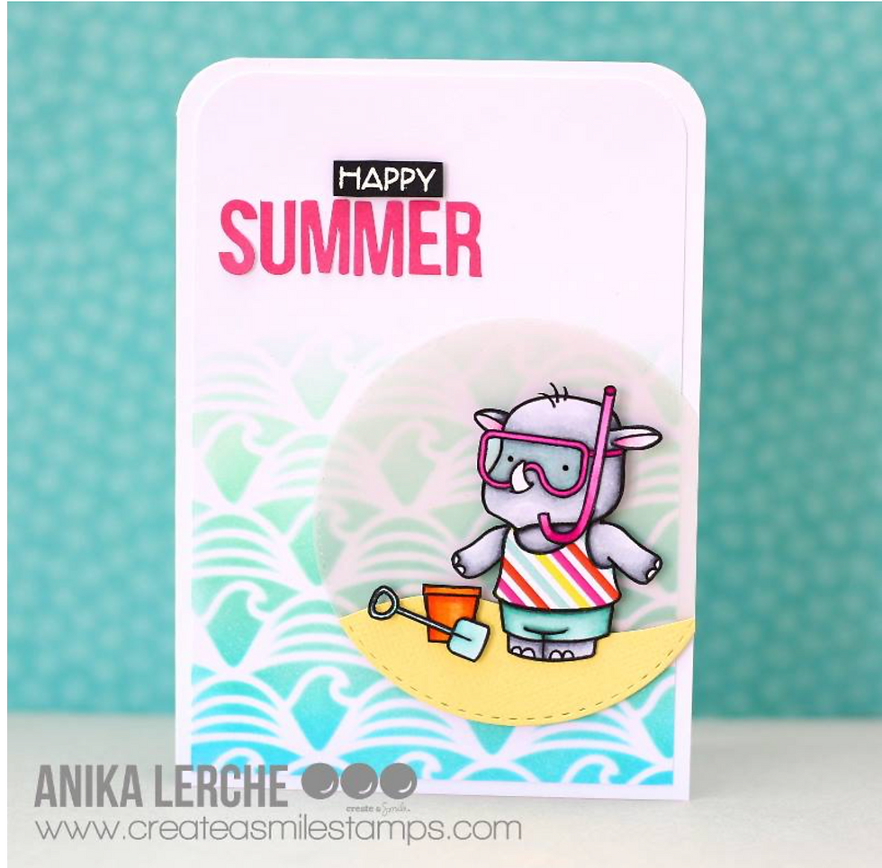 Miniaturbild: create a Smile Stencil Beach Party Waves