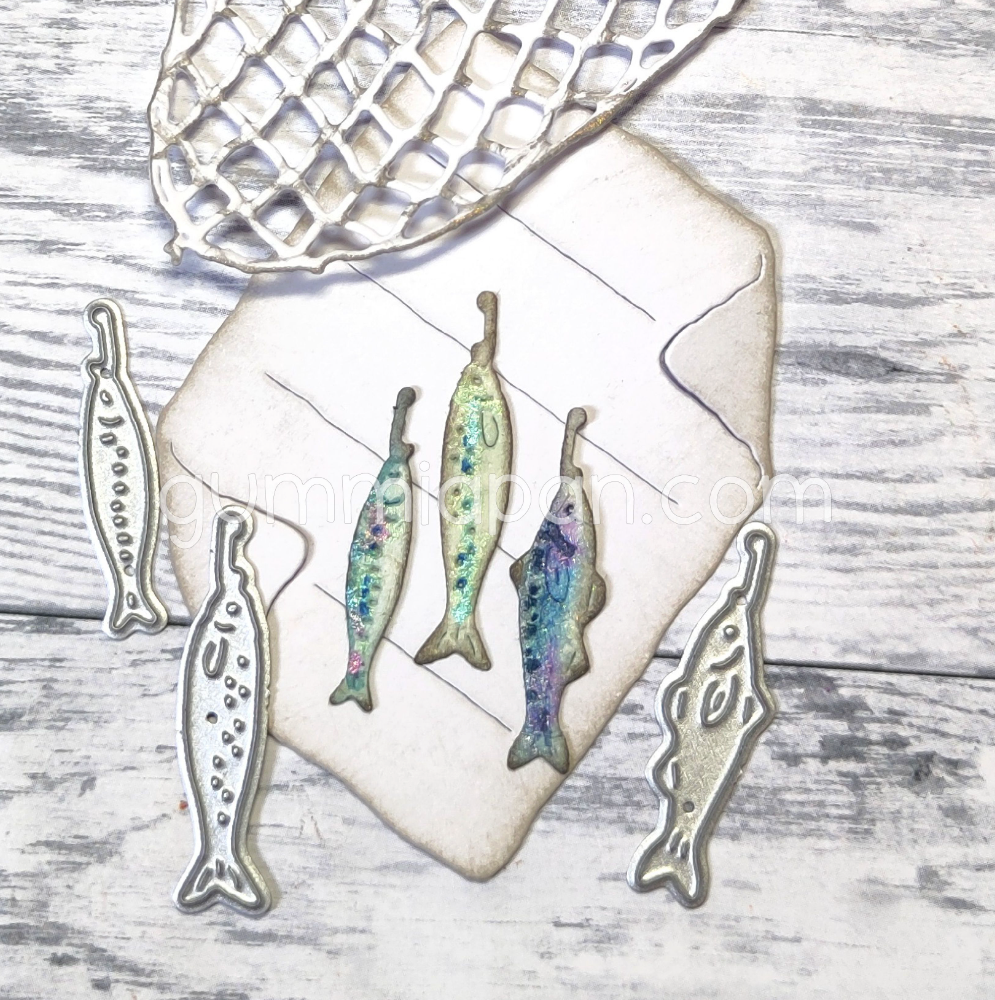 Stanzform von Gummiapan: Fisch am Hacken