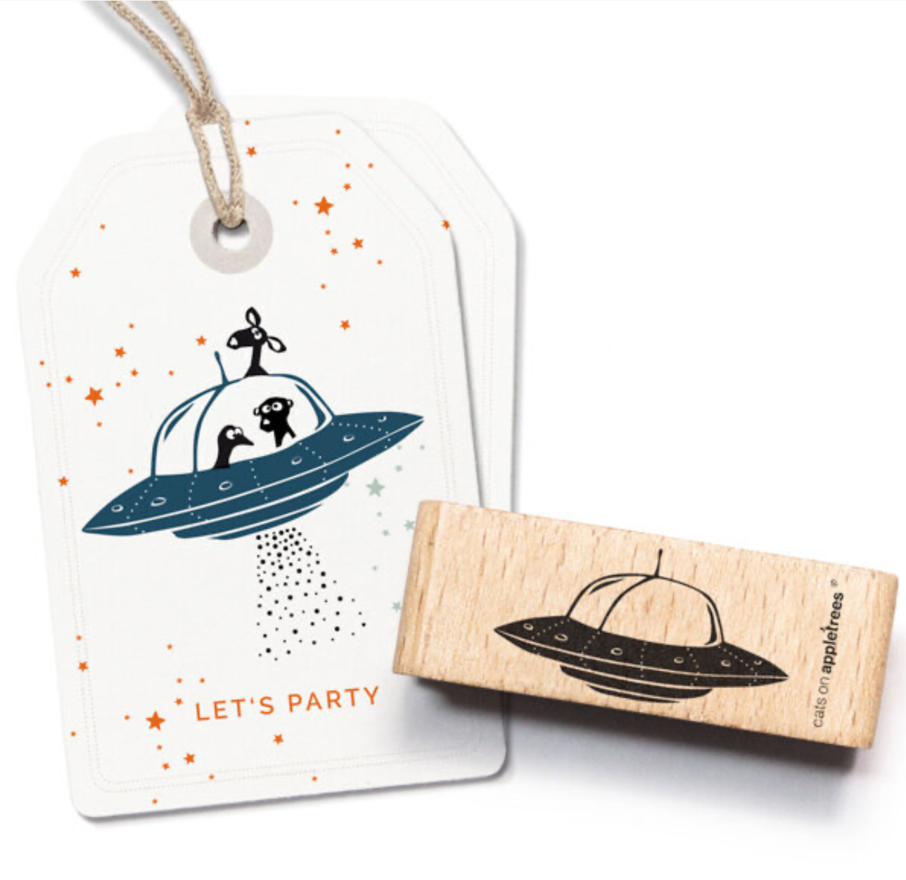 Cats on appletrees Stempel: Ufo