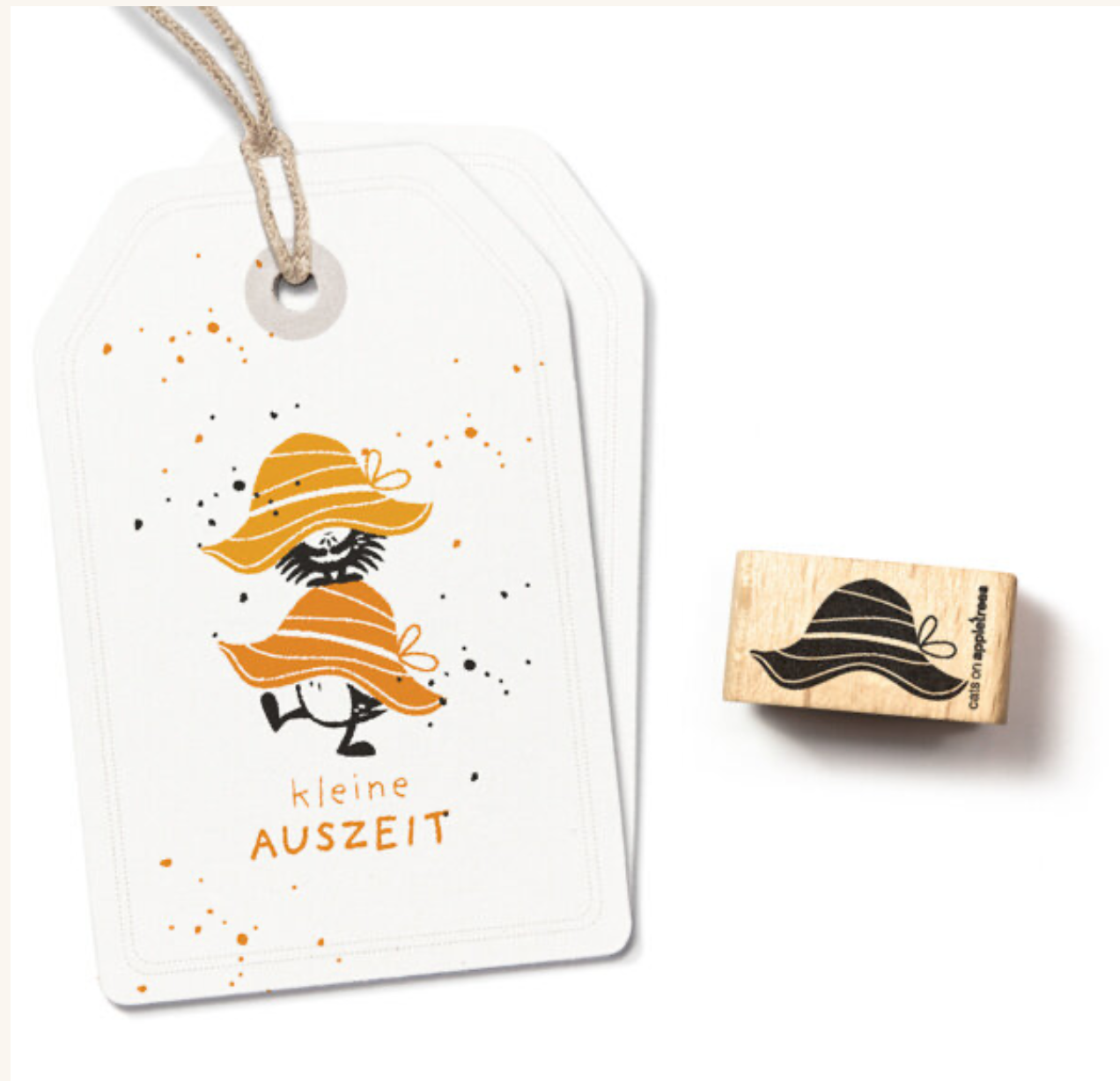 Cats on appletrees Stempel: Sommerhut 2