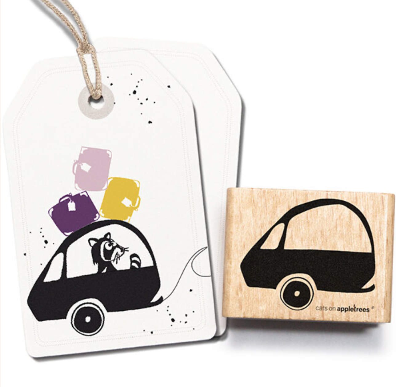 Cats on appletrees Stempel: Wohnwagen