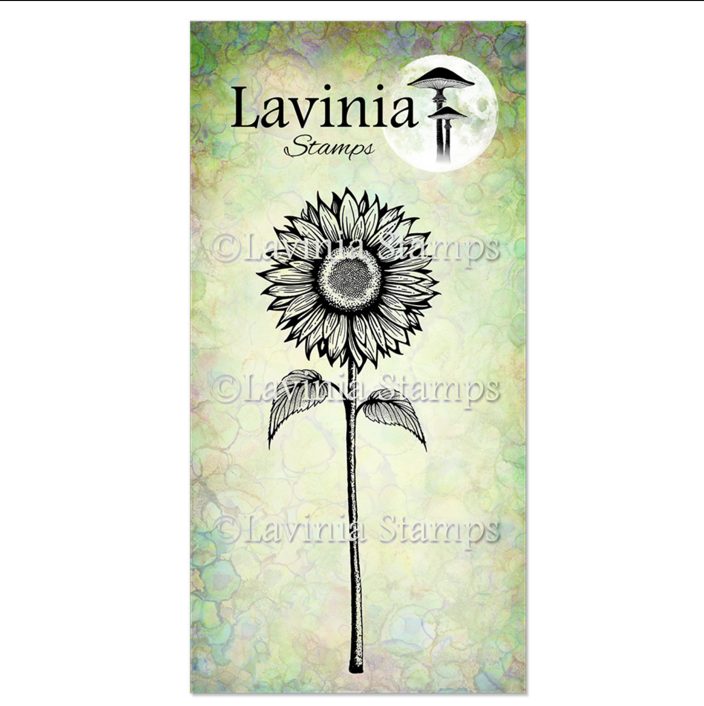 Lavinia Stamps: Open Sunflower Stamp