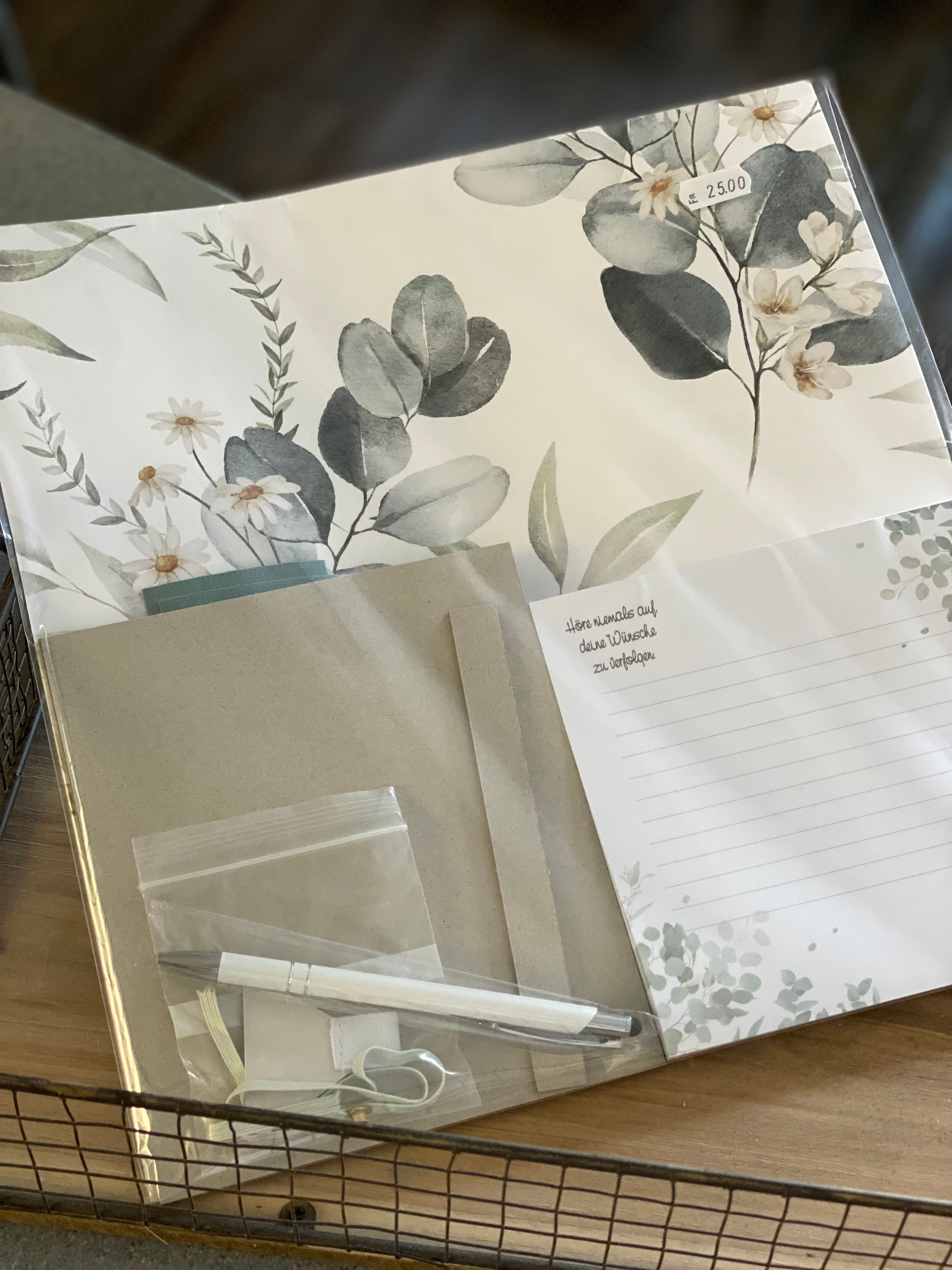 Buchbinde-Set: Eukalyptussträusschen