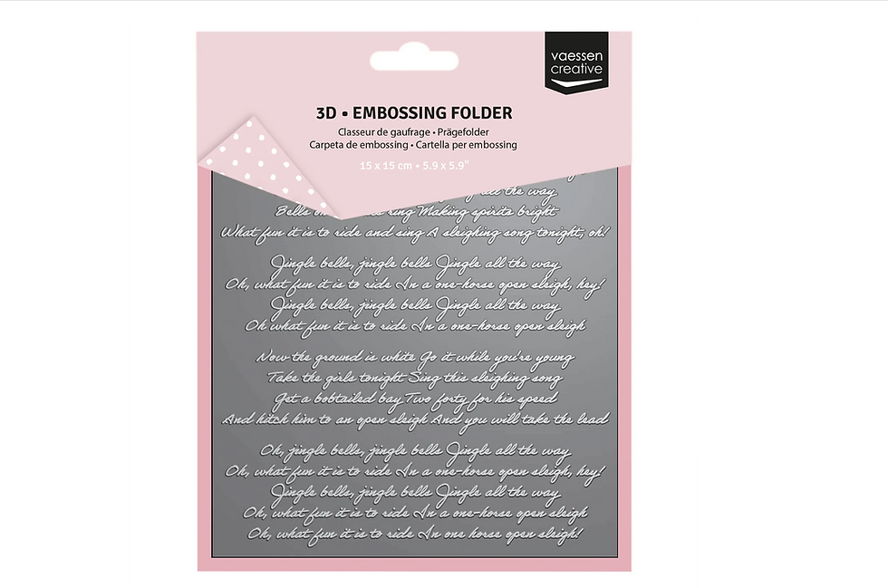 Prägeform Vaessen: Jingle Bells 15x15cm