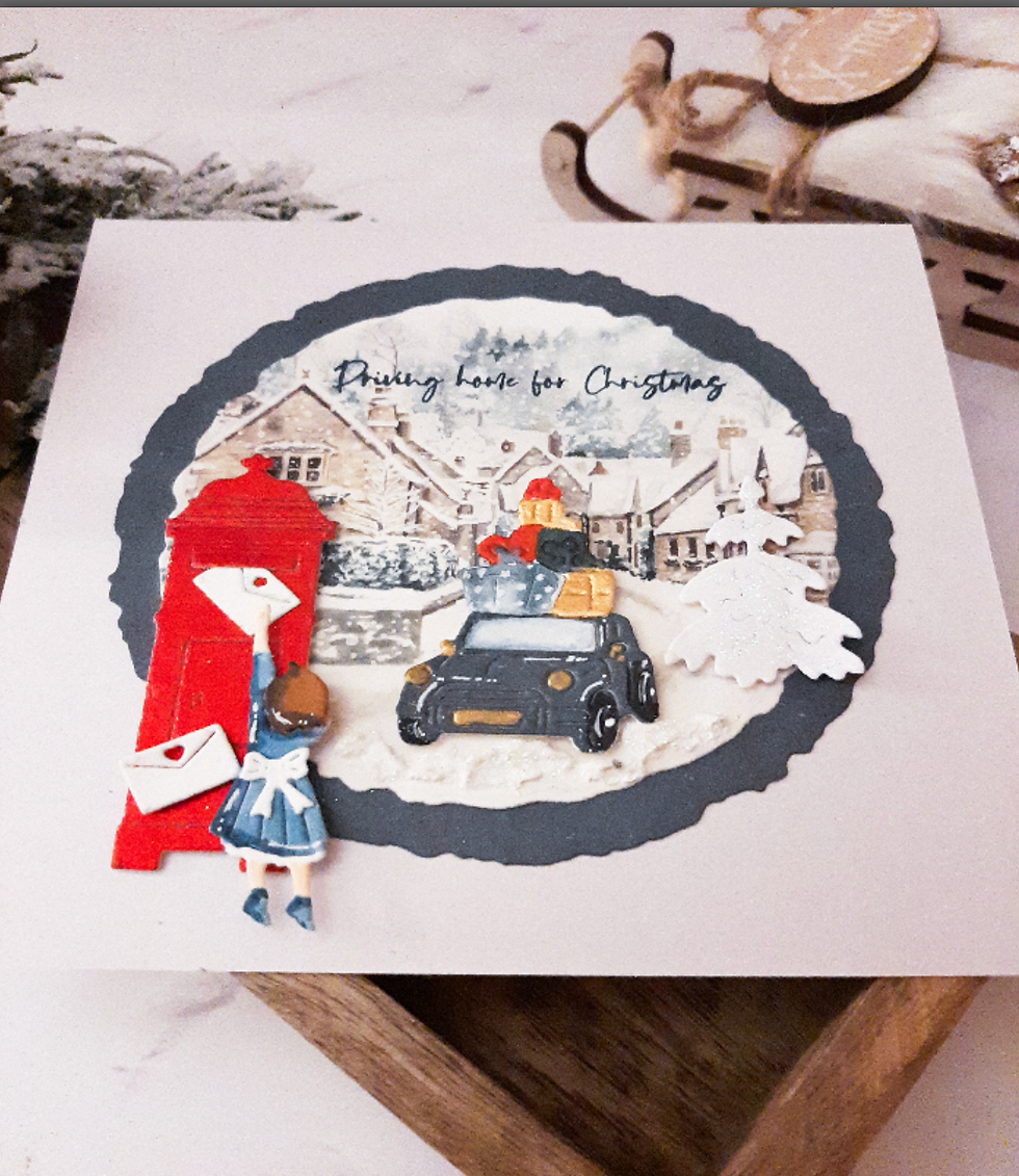 Miniaturbild: Charlie und Paulchen: Stanzformen Weihnachtsauto mit Geschenken