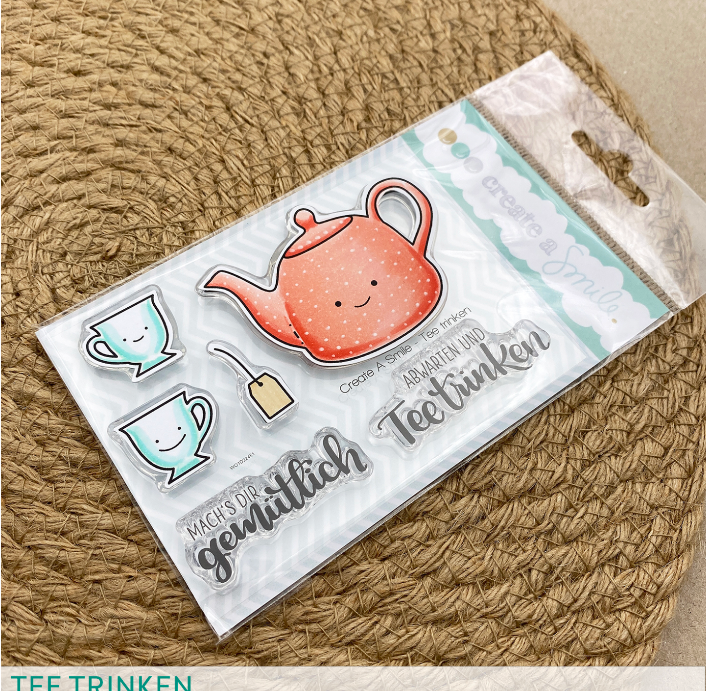 create a Smile Clear Stamp A7 Tee trinken