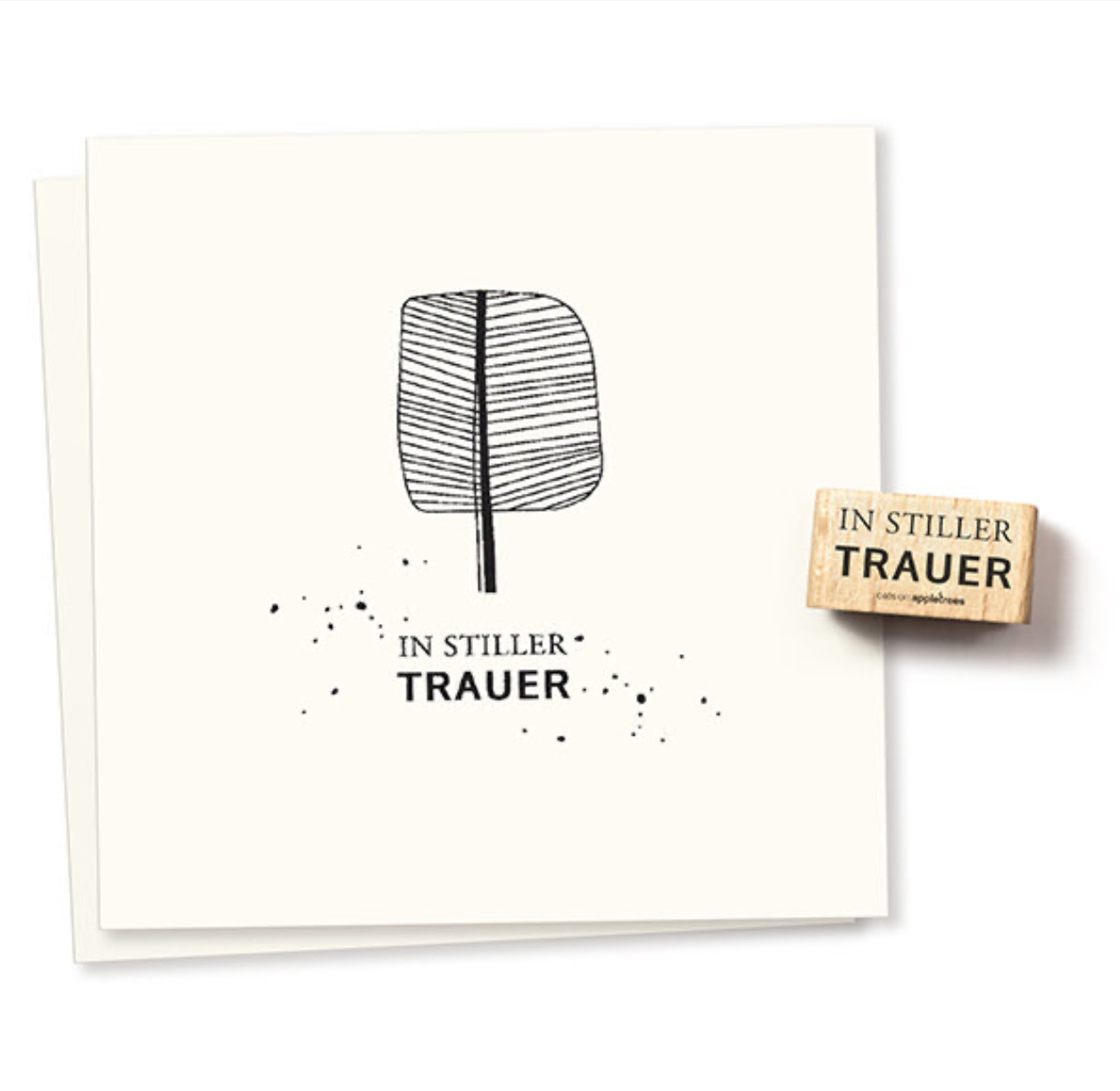 Stempel cats on appletrees: In stiller Trauer